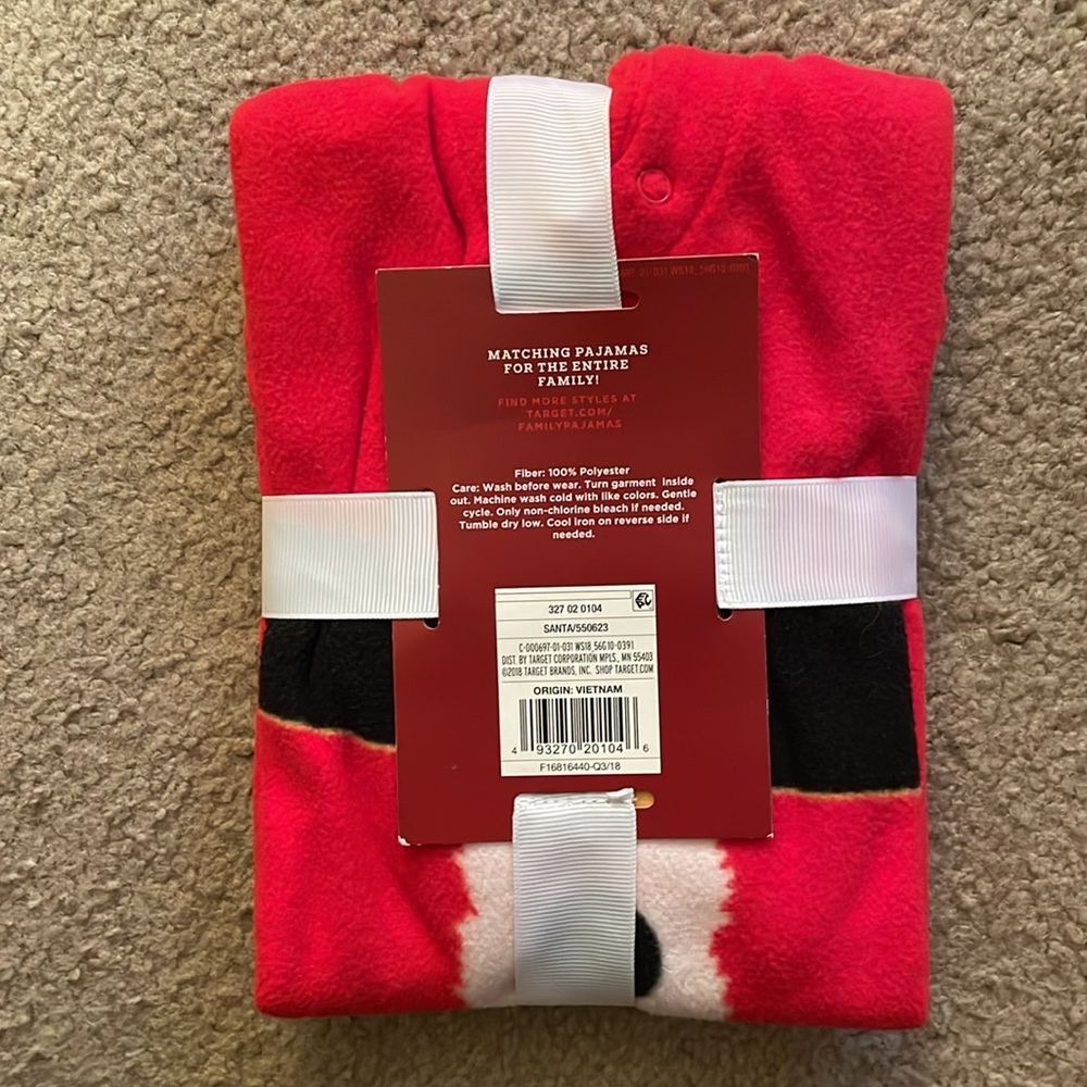 Target Wondershop Baby Santa Pajamas - Size 3/6 Months - Picture 5 of 7